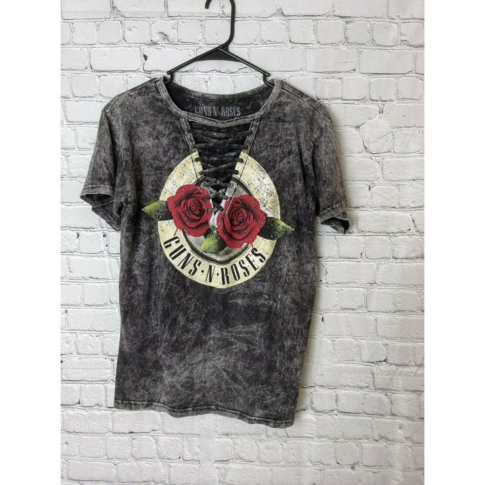 Womens guns n roses graphic t shirt size medium gray